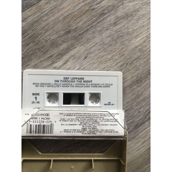 DEF LEPPARD "ON THROUGH THE NIGHT" CASSETTE TAPE 1986 ROCK MERCURY - Picture 4 of 5